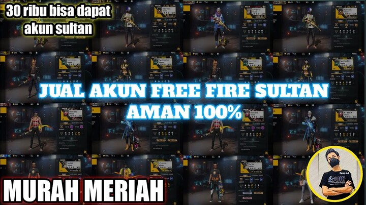 jual akun free fire sultan murah meriah
