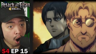 NOT LEVI 😔 || HOW ZEKE BECAME THE BEAST TITAN || Attack on Titan S4 Episode 15 Reaction