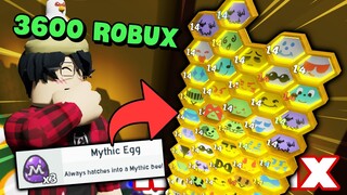 Roblox - Giữ Đúng Lời Hứa Khô Héo 3600 Robux Săn Mythic Trong Bee Swarm Simulator!
