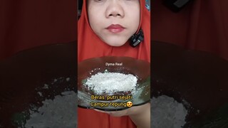 DYMA |ASMR RAW RICE EATING |Makan Beras | asmrrawriceeating| #asmrsounds  #asmr #shorts #mukbang(1)