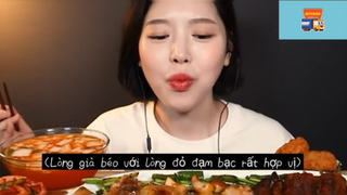 Mukbang lòng nướng #anngon