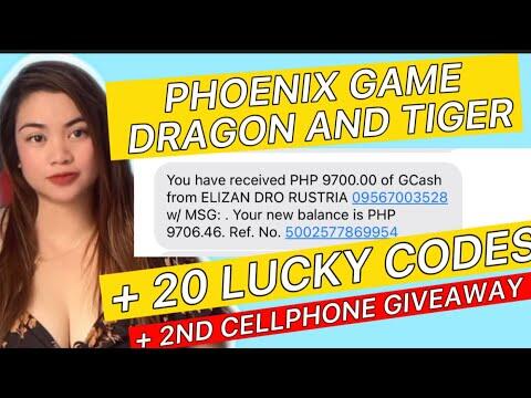 PHOENIX GAME DRAGON AND TIGER + FREE 20 LUCKY CODES | 500-9000 LEGIT AND PAYING APP 2021
