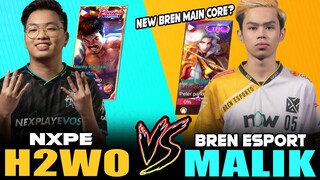 NEW BREN MAIN CORE?? NXPE H2WO Paquito vs. BREN MALIK Lancelot in Rank ~ Mobile Legends