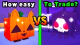 How Easy is it To Trade Huge Pumpkin VS Huge Grim Reaper in Roblox Pet Simulator X