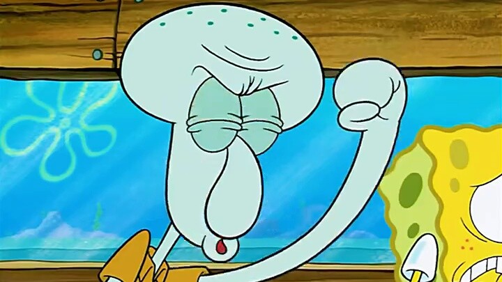 Mr. Krabs wants to get rid of Squidward for money, but Squidward escapes and destroys the Krusty Kra