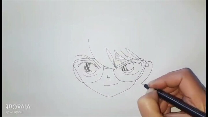 drawing detective Conan