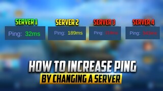 HOW TO INCREASE YOUR PING/MS BY CHANGING A SERVER! | MOBILE LEGENDS