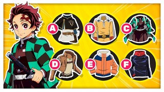 ANIME PROTAGONIST CLOTHES QUIZ 👘👖🕹️ Guess the anime character | ANIME QUIZ 💙