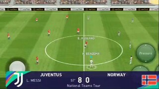 Pes 2021 Mobile - Juventus Vùi Dập Norway #8 - Bongda haynhat