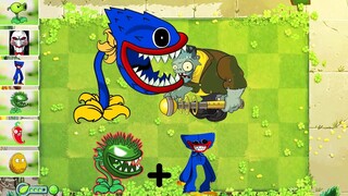 Plants vs Zombies 어몽어스 오징어 게임 Squidgame Huggy Wuggy and Red Flash COMPILATION