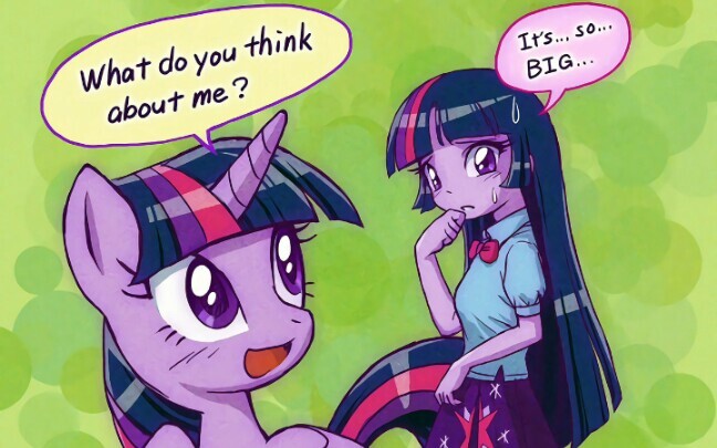 【My Little Pony】What will happen when Human Twilight meets Ma Twilight? (1)