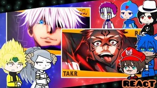 fandoms reagindo ao rap do sukuna e satoru gojo takeru