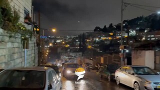 Scenes of sirens sounding in Occupied Jerusalem after rockets were fired from Yemen.