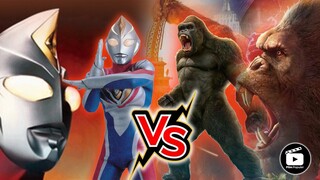 Pertarungan Dua Raksasa Beda Planet! KONG VS ULTRAMAN, Mana Paling Kuat dan Mematikan?