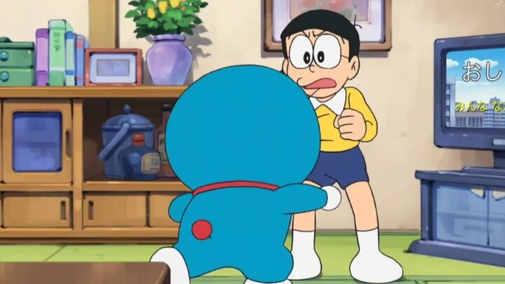 Xiong's father and mother quarreled, and the blue fat man used the peace antenna #Doraemon