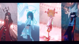 [MMD·3D] [Aotu World] Lemon / Kalie / Grey / King ร้อง&เต้น เพลง KING