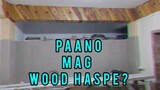 how to paint fake wood on beam and post