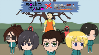 Squid Game X Chibi ATTACK ON TITAN - Fan Animation I Squid Game Parody