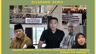 PRESIDEN PRABOWO PEC4T MENTERI PENDIDIKAN SATRYO ?? REK4MAN SEMENA2 NYA TERSEB4R ??