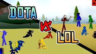 【火柴人】Dota2 VS 英雄联盟(第二集)︱Dota 2 Vs LoL Episode 2 (by TheClown)