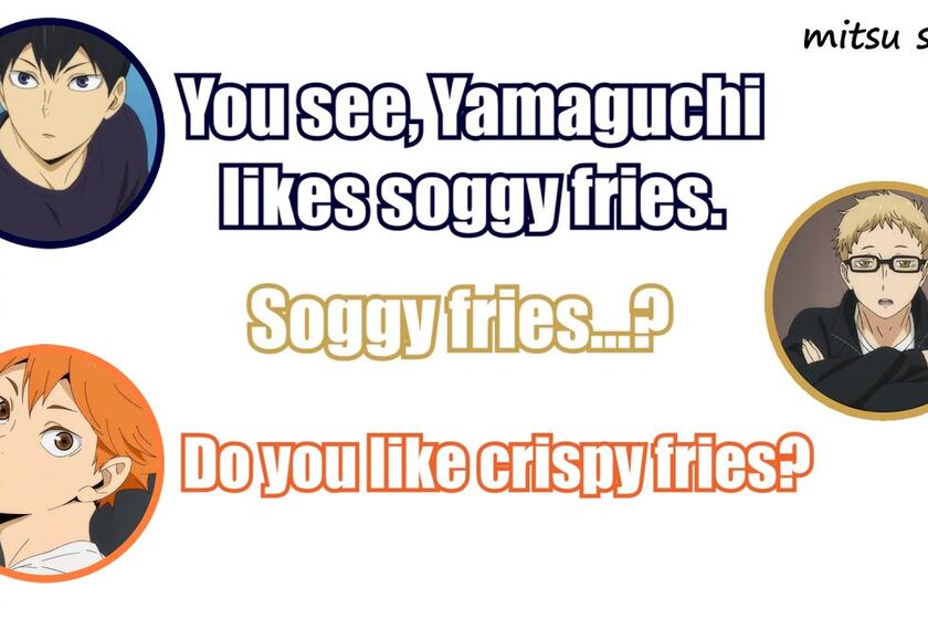 Does Tsukishima Eat Soggy Fries Haikyuu Radio Bilibili