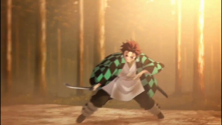 Tangiro demon slayer fight