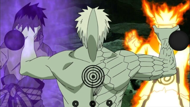 Naruto y Sasuke contra Obito Modo Sabio vs Diez Colas Jinchuriki PARTE 2