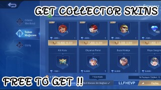 GET FREE COLLECTOR SKIN ON MLBB | TURKEY SERVER | UPTO 500 DIAMONDS