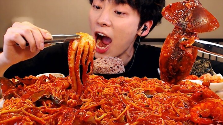 【Food】SIO Mukbang: Spicy seafood stew