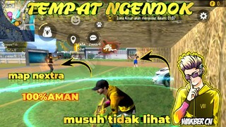 💥tempat ngendok paling aman di free fire map nextra