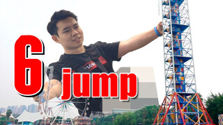 Nhảy Bungee| Nhảy Bungee 6 lần liên tiếp