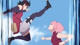 Sakura e Sasuke treinando Sarada, Sakura vs Sarada, Sarada cópia a Sakura