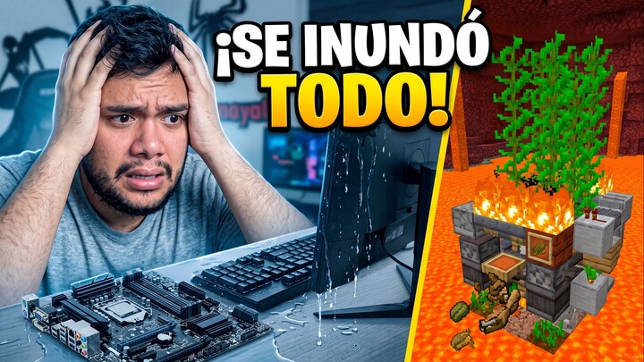 Mi SETUP se INUNDÓ 😱 + Granjas en Minecraft Horizons