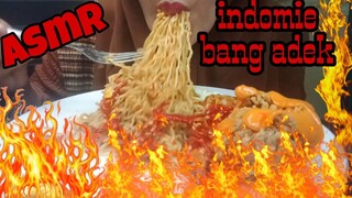 ASMR INDOMIE ABANG ADEK PEDAS MAMPUS|TELOR CEPLOK|AYAM CRISPY