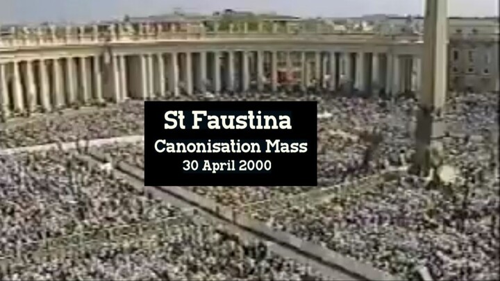 Pope's Mass Canonisation St Faustina 2000