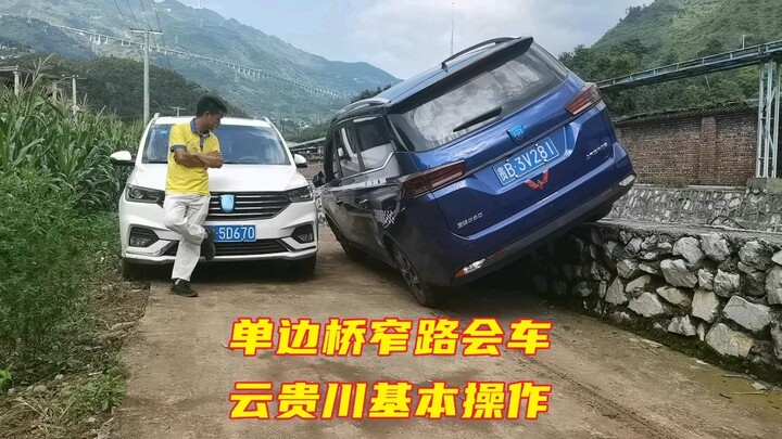 单边桥窄路会车云贵川基本操作