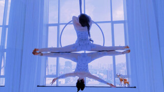 Aerial dance - double rings