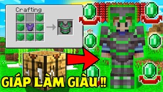 THỬ THÁCH SINH TỒN TRONG THẾ GIỚI TOÀN LÀ GIÁP TRONG MINECRAFT #25 *BỘ GIÁP GIÚP BẠN CỰC KÌ GIÀU*