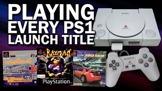 Playing EVERY PS1 Launch Game