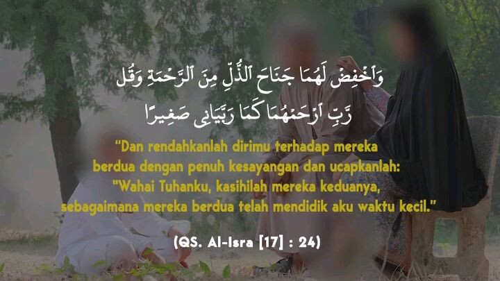 Merendah Dihadapan Kedua Orang Tua