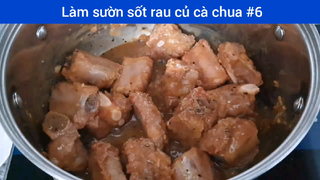 Làm sườn sốt rau củ cà chua p6