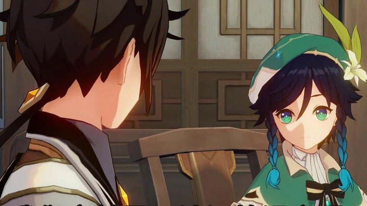 [Puisi untuk Kaisar] Aktivitas/subteks psikologis Wendy dan Zhongli di meja makan Festival Lentera H