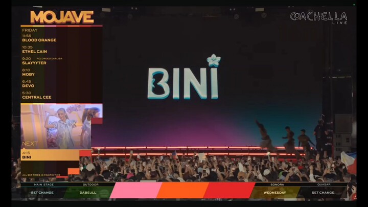 BINI COACHELLA PERFORMANCE (WEEKEND 1)