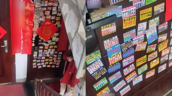 Pria itu turun ke bawah dan melihat pintu tetangganya. Dia begitu marah sehingga ingin memanggil mer