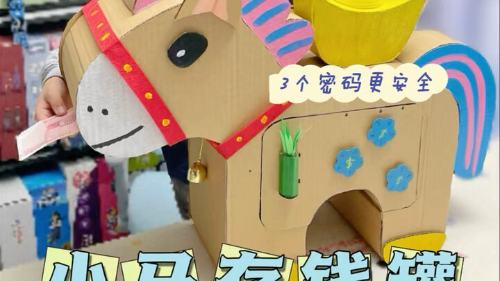 DIY Pony Piggy Bank: You Need All 3 Passwords Right to Withdraw—Totally Secure!