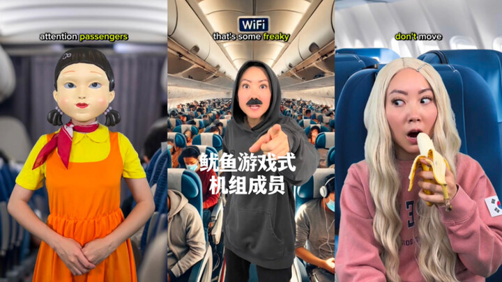 Trên máy bay xuất hiện một thành viên tổ bay mới🤫