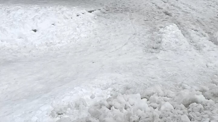 พวกที่ด่ามณฑลหูเป่ย์ ลองมาดูเองสิว่าน้ำค้างแข็งหนาแค่ไหน! แถมบนน้ำแข็งยังมีหิมะปกคลุมอีกชั้น ขุดเก็บ