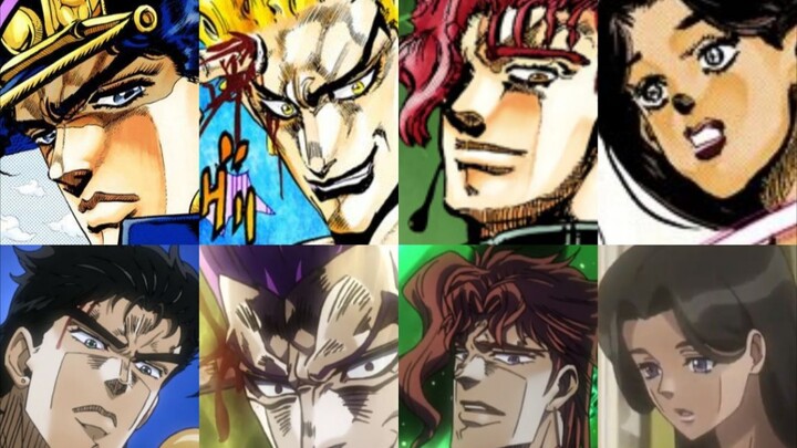 [Jojo Part 3] Character style comparison