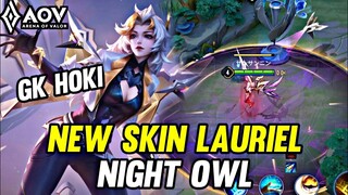 AOV : NEW SKIN LAURIEL NIGHT OWL GAMEPLAY - ARENA OF VALOR LIÊNQUÂNMOBILE ROV