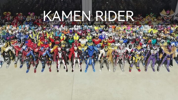 【Model Play】Watch all the Kamen Rider collections in one minute. Can't boys spend some money on them